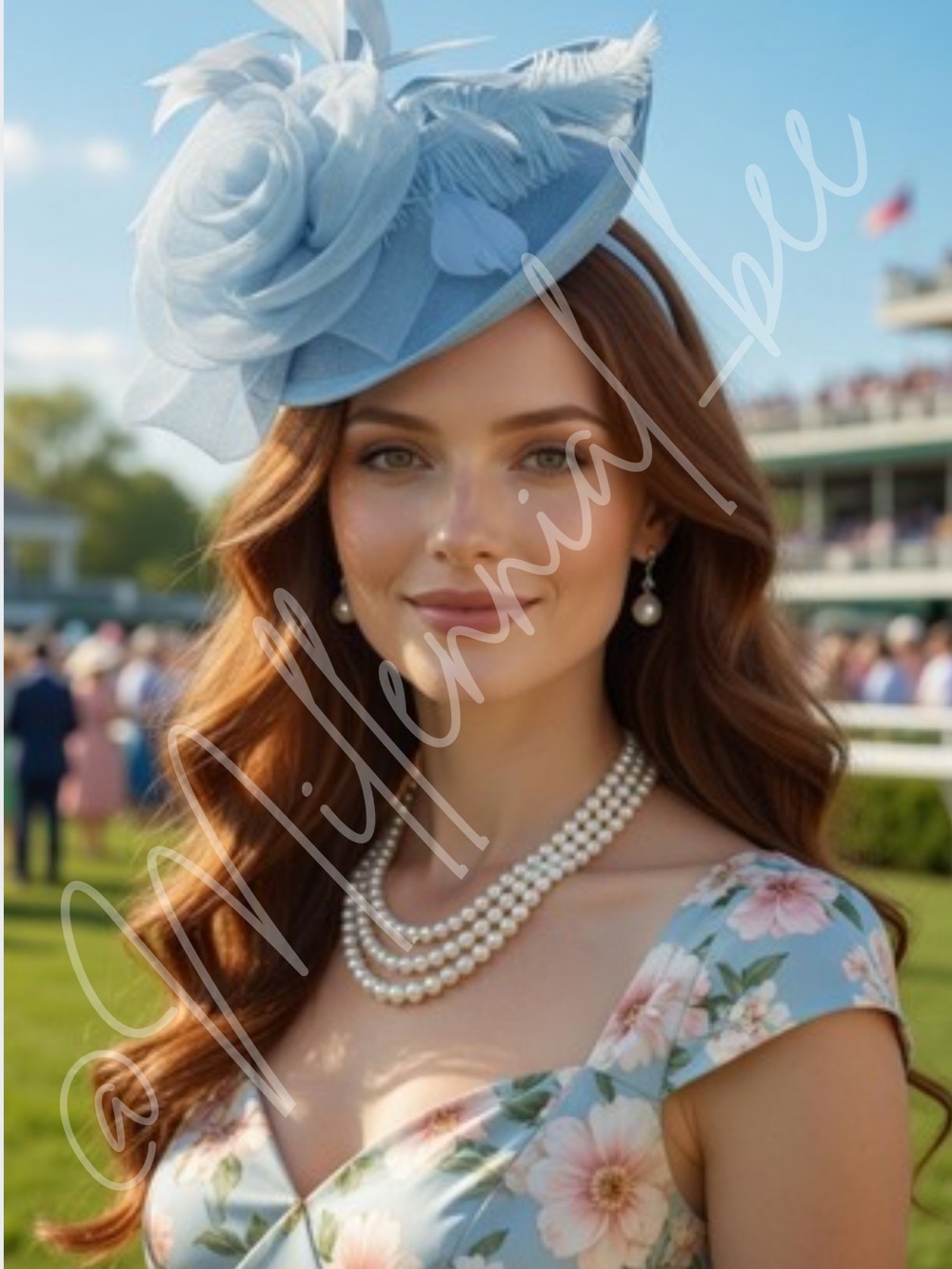 Gorgeous 🐎 Baby Blue Kentucky Derby Hat
